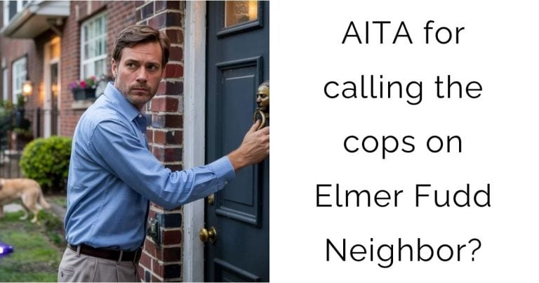AITA for calling the cops on Elmer Fudd Neighbor?