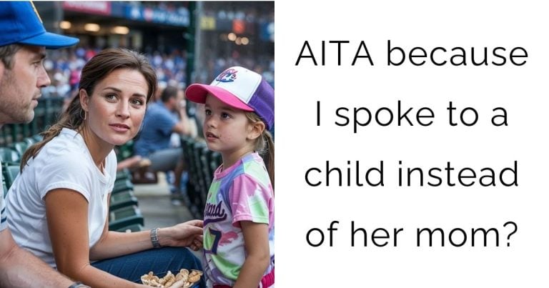 AITA because I spoke to a child instead of her mom?