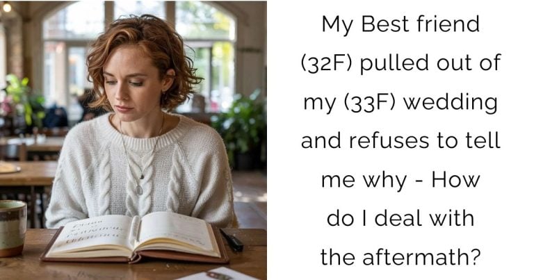 My Best friend (32F) pulled out of my (33F) wedding and refuses to tell me why – How do I deal with the aftermath?