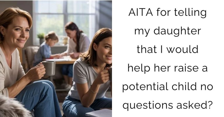 AITA for telling my daughter that I would help her raise a potential child no questions asked?