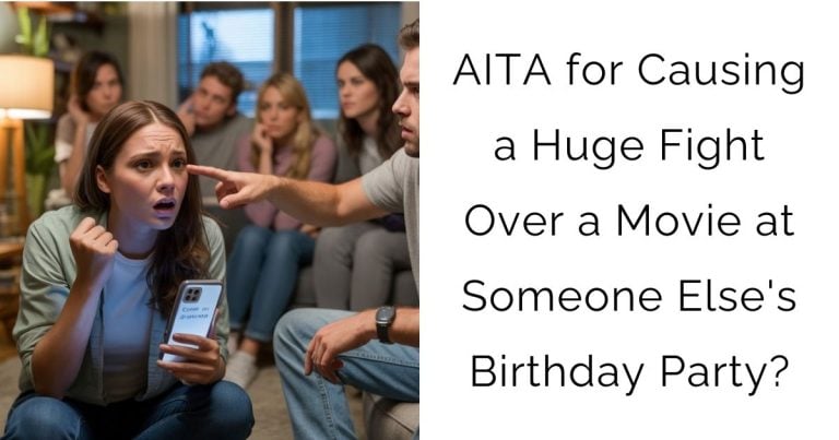 AITA for Causing a Huge Fight Over a Movie at Someone Else’s Birthday Party?
