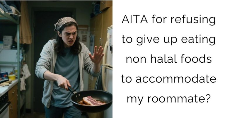 AITA for refusing to give up eating non halal foods to accommodate my roommate?