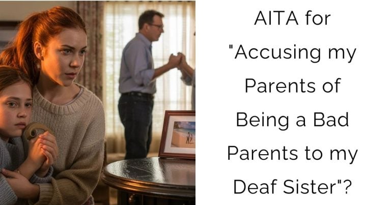 AITA for “Accusing my Parents of Being a Bad Parents to my Deaf Sister”?