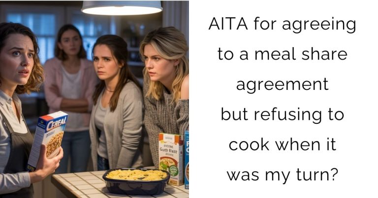 AITA for agreeing to a meal share agreement but refusing to cook when it was my turn?