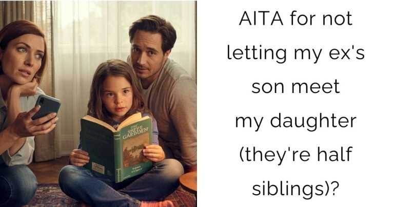 AITA for not letting my ex’s son meet my daughter (they’re half siblings)?