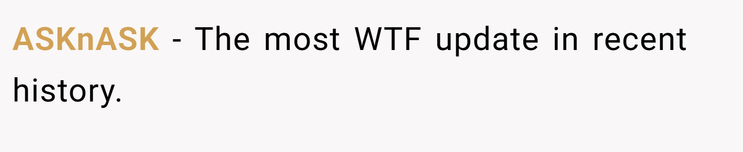 ASKnASK − The most WTF update in recent history.