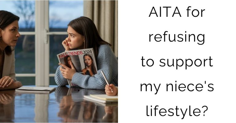 AITA for refusing to support my niece’s lifestyle?