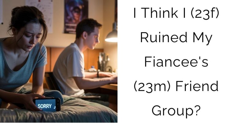 I Think I (23f) Ruined My Fiancee’s (23m) Friend Group?