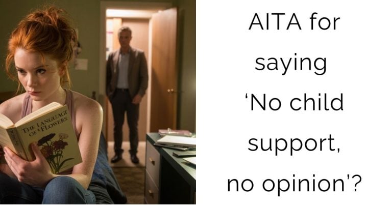 AITA for saying ‘No child support, no opinion’?