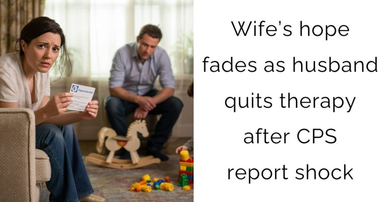 Wife’s Hope Fades As Husband Quits Therapy After CPS Report Shock