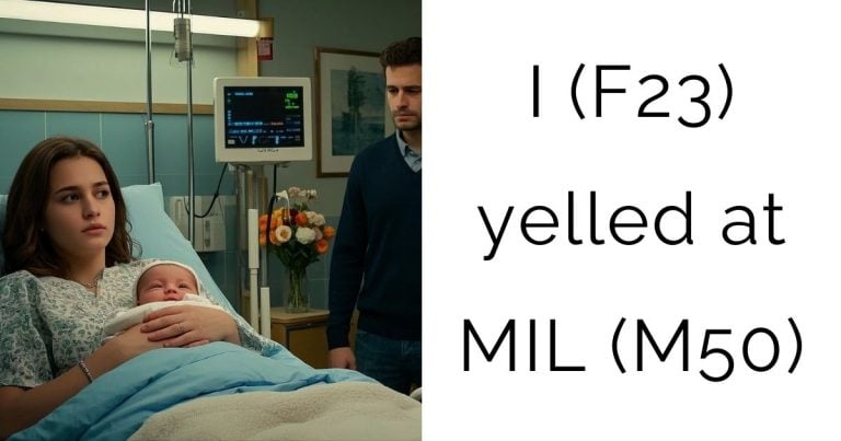 I (F23) yelled at MIL (M50)