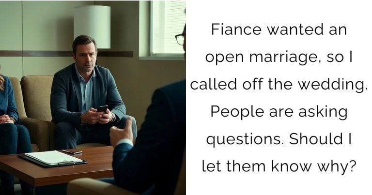 Fiance wanted an open marriage, so I called off the wedding. People are asking questions. Should I let them know why?