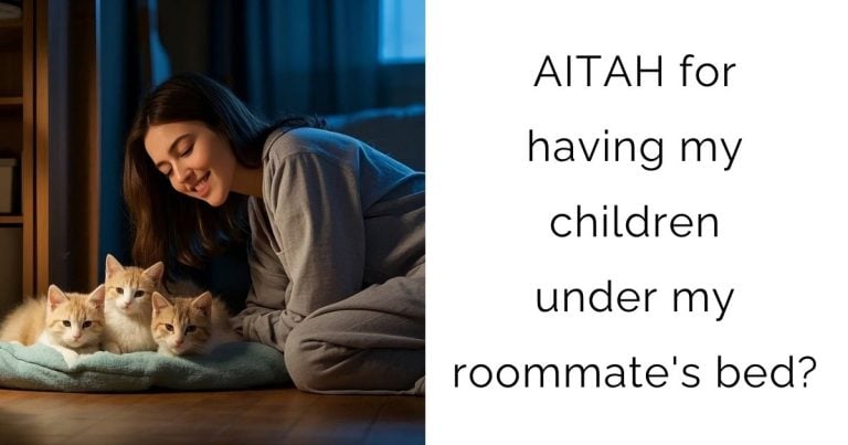 AITAH for having my children under my roommate’s bed?