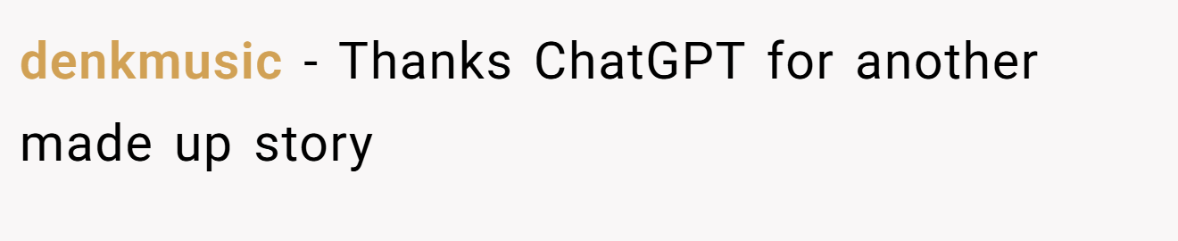 denkmusic − Thanks ChatGPT for another made up story