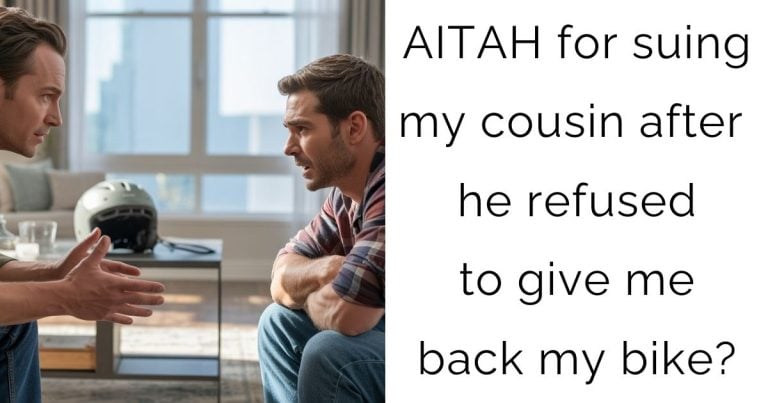 AITAH for suing my cousin after he refused to give me back my bike?