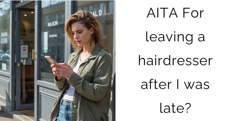 AITA For leaving a hairdresser after I was late?