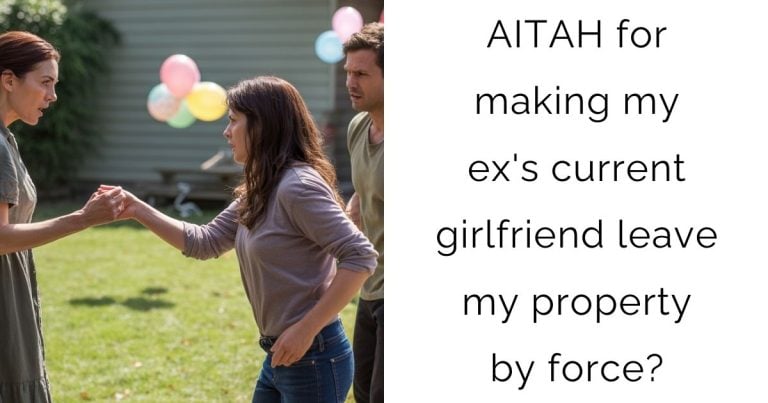 AITAH for making my ex’s current girlfriend leave my property by force?
