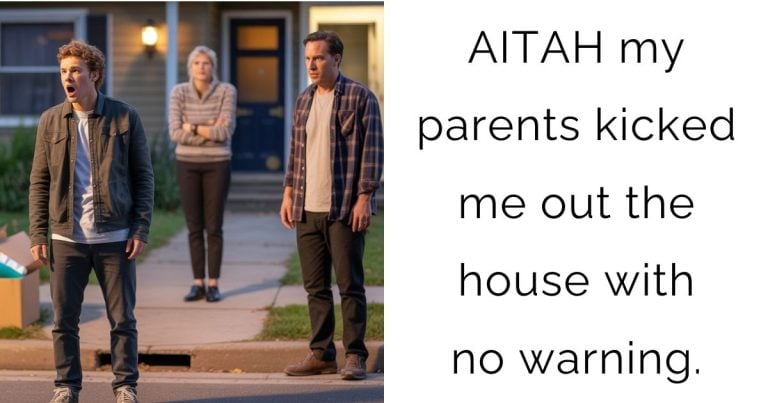 AITAH my parents kicked me out the house with no warning.