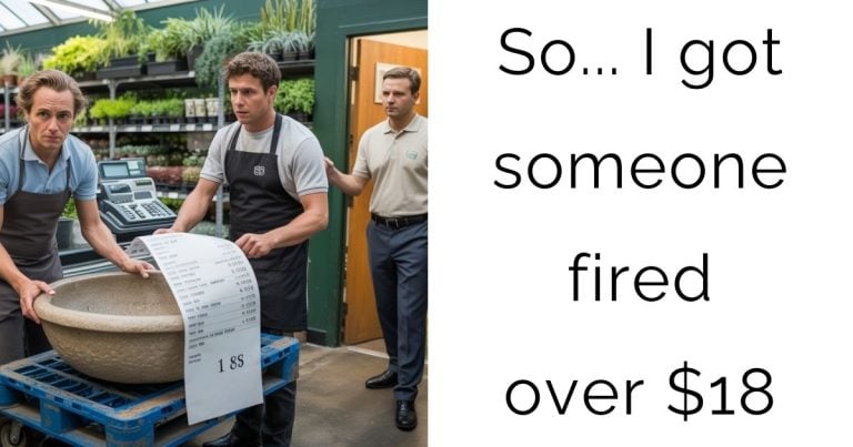 So… I got someone fired over $18
