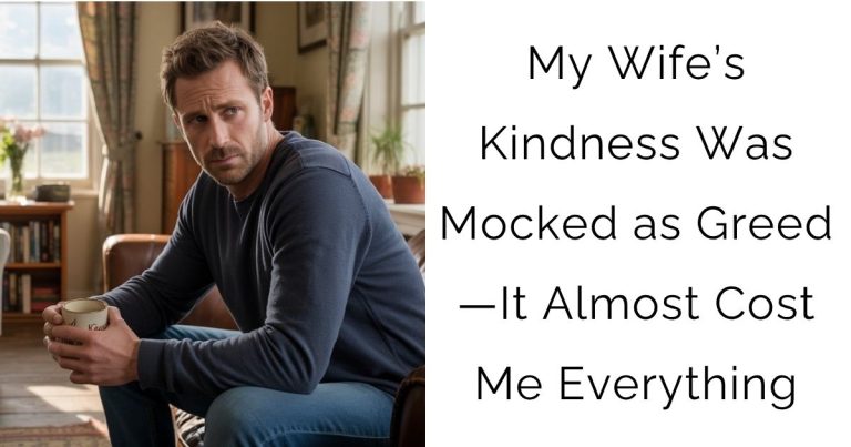 My Wife’s Kindness Was Mocked as Greed—It Almost Cost Me Everything