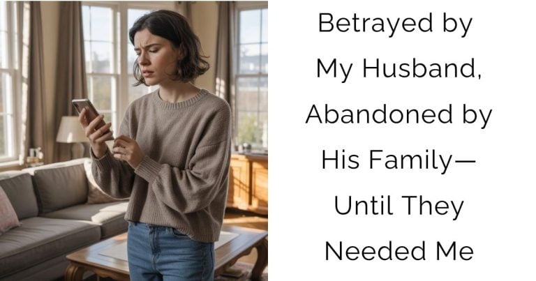 Betrayed by My Husband, Abandoned by His Family—Until They Needed Me