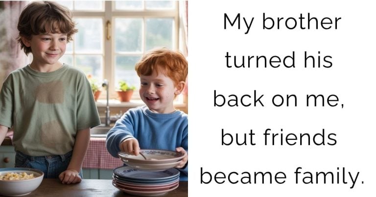My brother turned his back on me, but friends became family.
