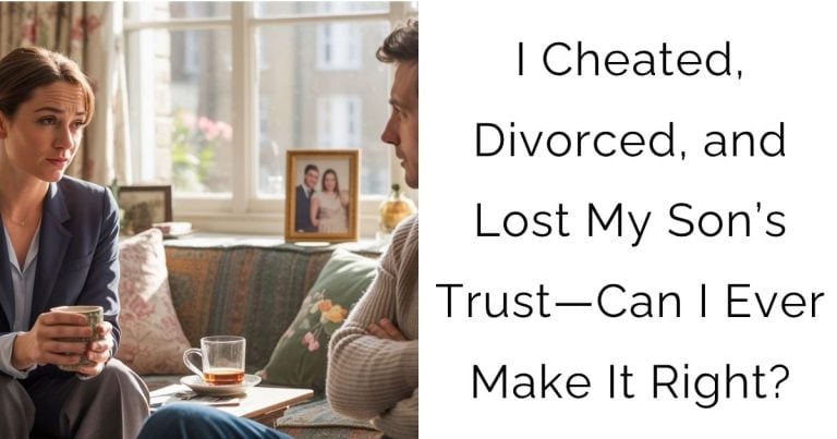 I Cheated, Divorced, and Lost My Son’s Trust—Can I Ever Make It Right?