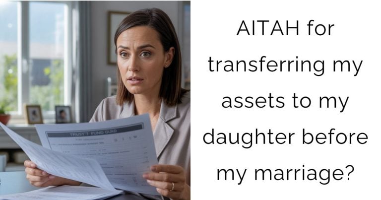 AITAH for transferring my assets to my daughter before my marriage?