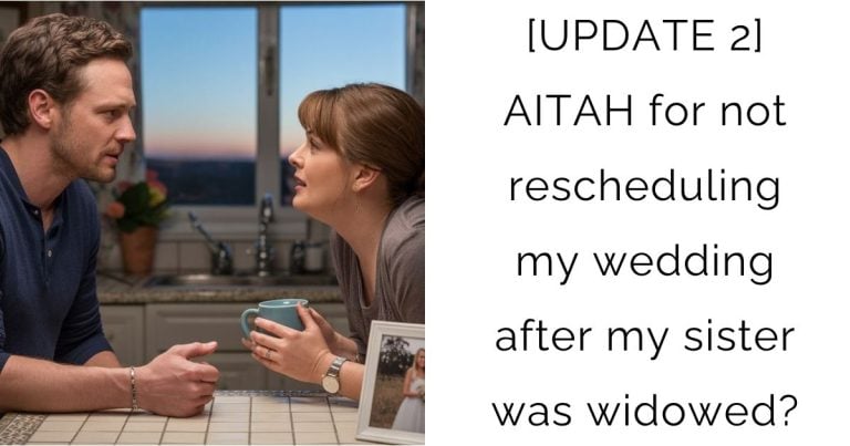 [UPDATE 2] AITAH for not rescheduling my wedding after my sister was widowed?
