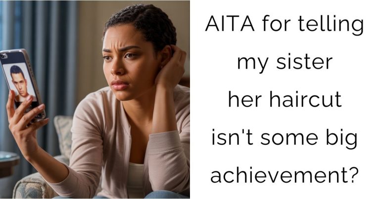AITA for telling my sister her haircut isn’t some big achievement?