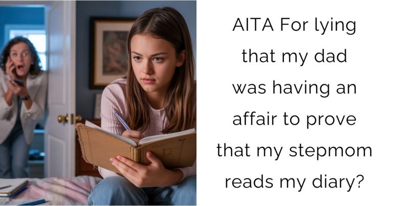 AITA For lying that my dad was having an affair to prove that my stepmom reads my diary?