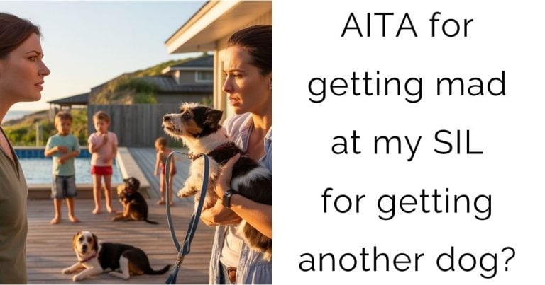 AITA for getting mad at my SIL for getting another dog?