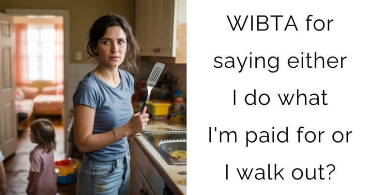 WIBTA for saying either I do what I’m paid for or I walk out?