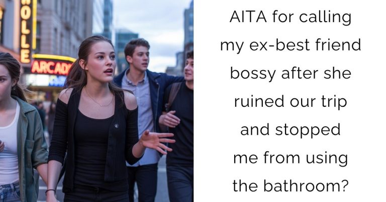 AITA for calling my ex-best friend bossy after she ruined our trip and stopped me from using the bathroom?