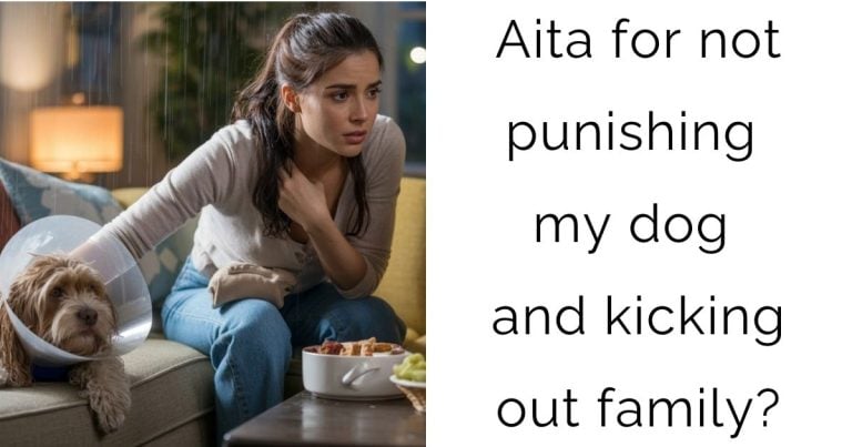 Aita for not punishing my dog and kicking out family?