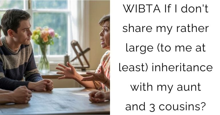 WIBTA If I don’t share my rather large (to me at least) inheritance with my aunt and 3 cousins?