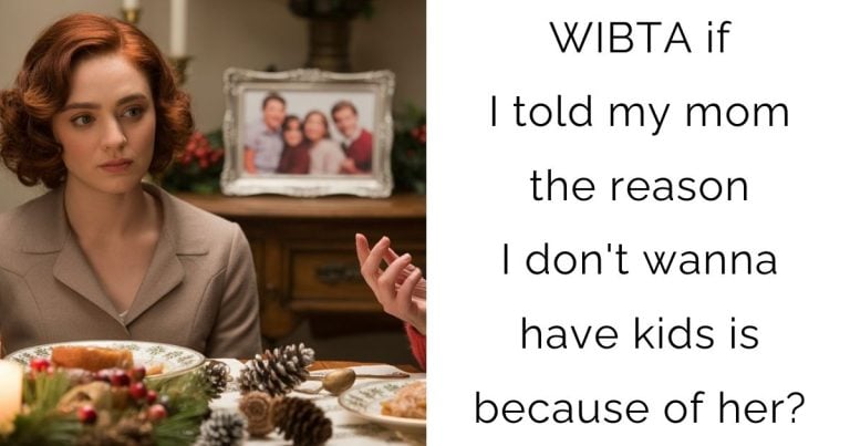 WIBTA if I told my mom the reason I don’t wanna have kids is because of her?