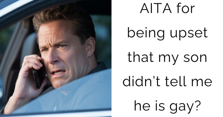 AITA for being upset that my son didn’t tell me he is gay?