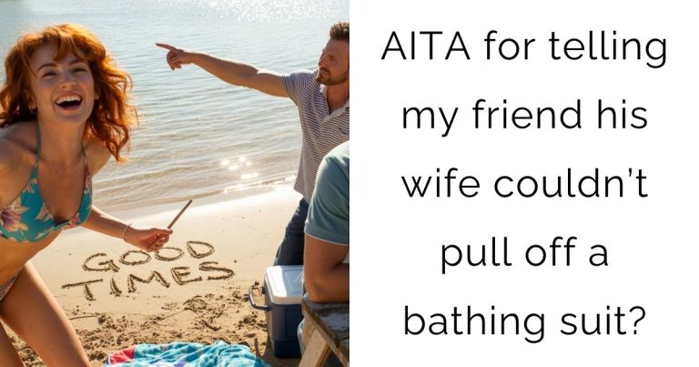 AITA for telling my friend his wife couldn’t pull off a bathing suit?