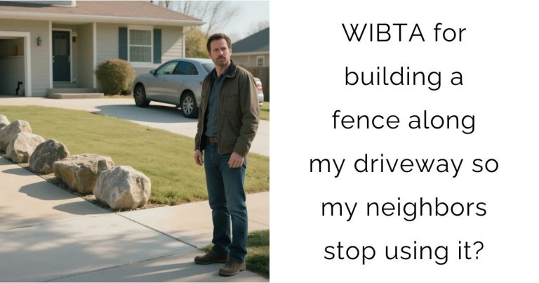 WIBTA for building a fence along my driveway so my neighbors stop using it?