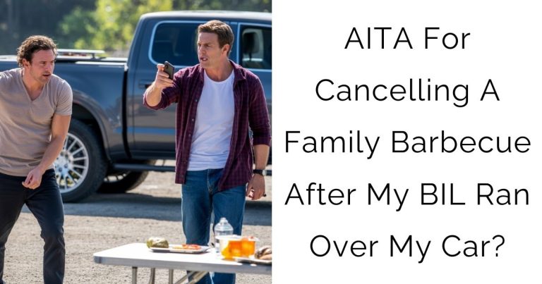 AITA For Cancelling A Family Barbecue After My BIL Ran Over My Car?