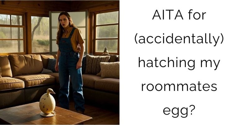 AITA for (accidentally) hatching my roommates egg?