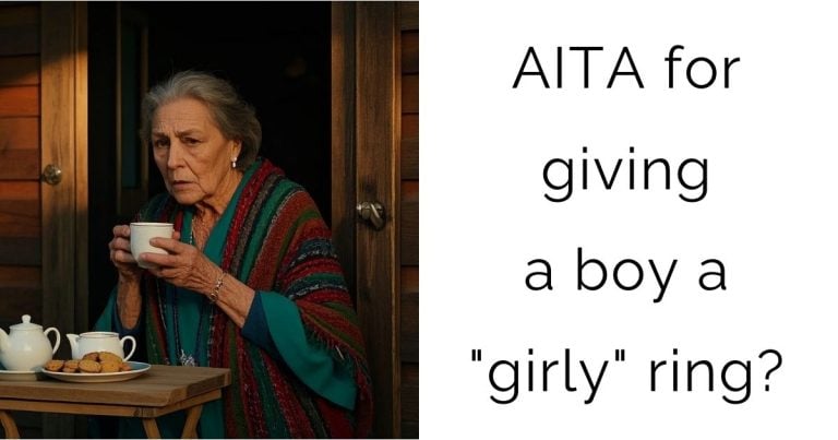 AITA for giving a boy a “girly” ring?