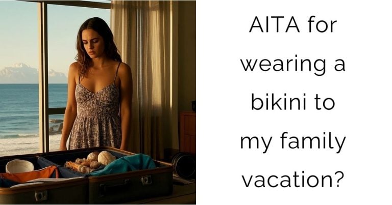 AITA for wearing a bikini to my family vacation?