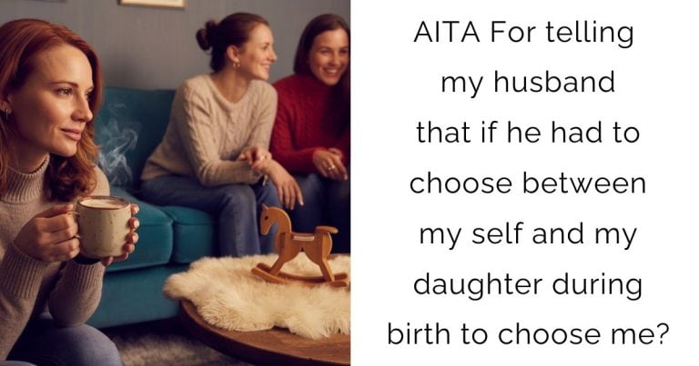 AITA For telling my husband that if he had to choose between my self and my daughter during birth to choose me?