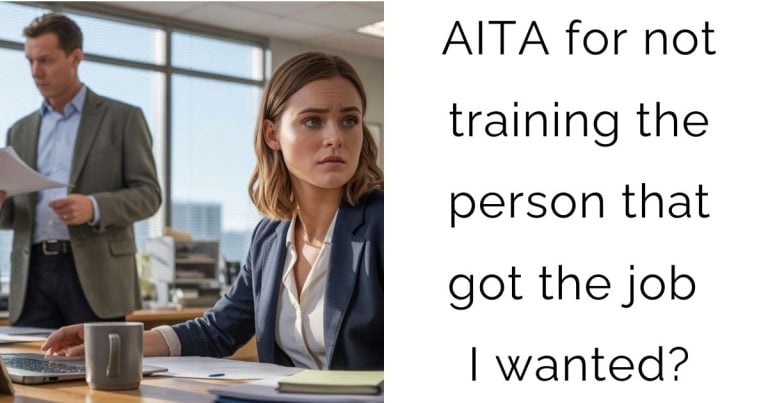 AITA for not training the person that got the job I wanted?