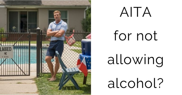 AITA for not allowing alcohol?