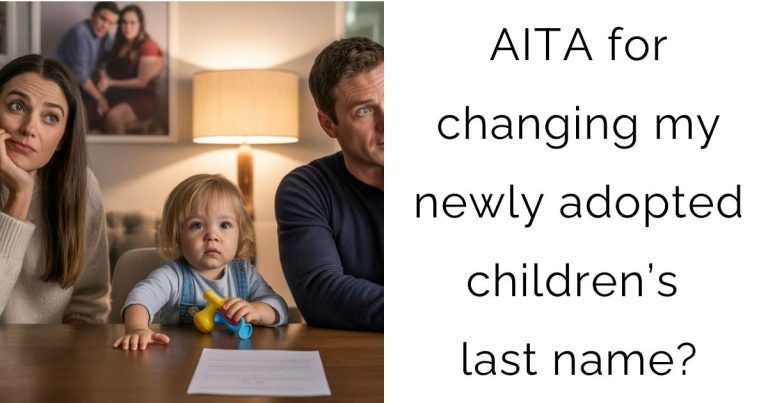 AITA for changing my newly adopted children’s last name?