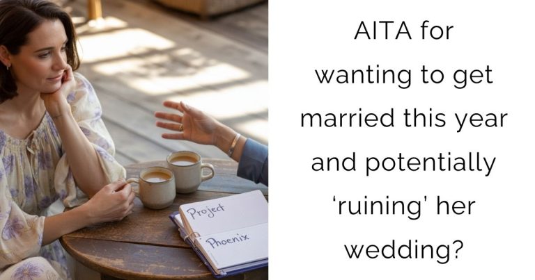 AITA for wanting to get married this year and potentially ‘ruining’ her wedding?