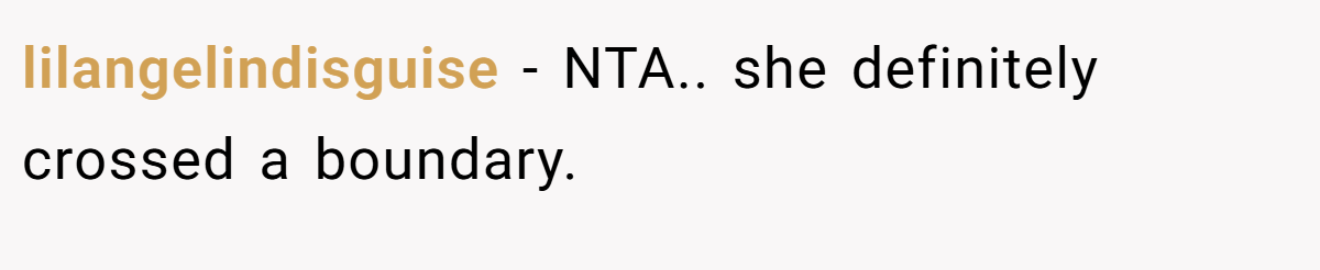 lilangelindisguise − NTA.. she definitely crossed a boundary.